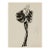 Vintage French Fashion Art Print – Black and White Fur Sleeve Illustration, 18" X 24" For Sale