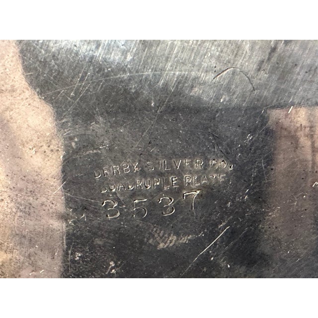 19th Century Victorian Silver-Plated Card Tray: Kate Greenaway Derby Silver Co. For Sale - Image 9 of 10