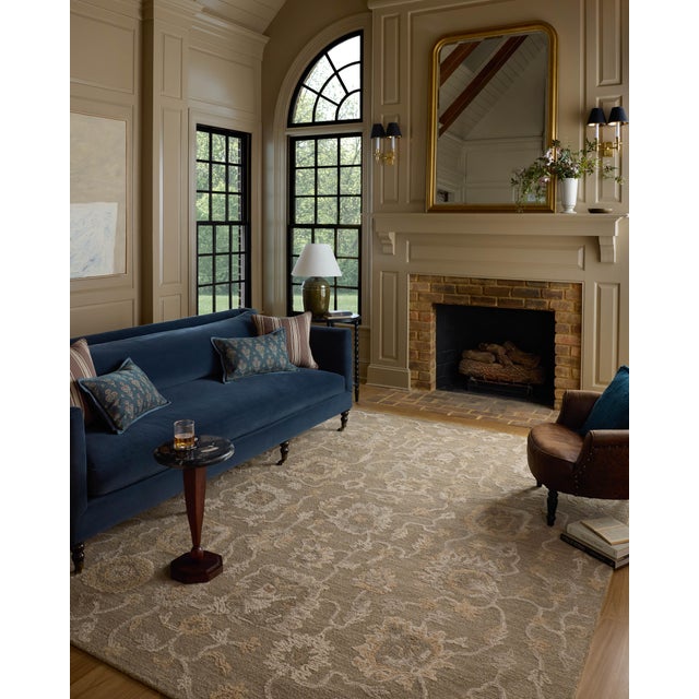 Loose, overscaled florals extend across the Dorothea Collection from Chris Loves Julia x Loloi, an elegant area rug for...
