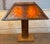 1980s Pair of Frank Lloyd Wright Style Oak & Mica Table Lamps, USA, circa 1980s For Sale - Image 5 of 15