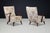 1940s Italian Art Deco Walnut Chairs with Original Upholstery, 1940, Set of 2 For Sale - Image 5 of 15