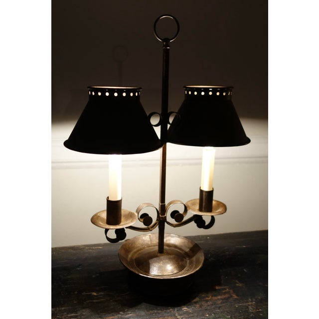 Forged Iron Lamp, Circa 1920's-1930's For Sale In New York - Image 6 of 6