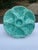 Turquoise 1940s French Gien Turquoise Majolica Oyster Plate For Sale - Image 8 of 13