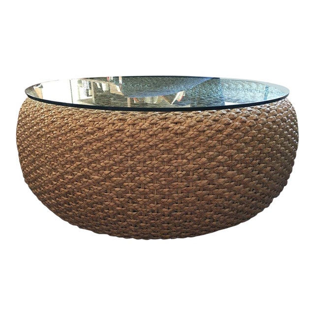 Ralph Lauren Home Driftwood Woven Cocktail Table Chairish