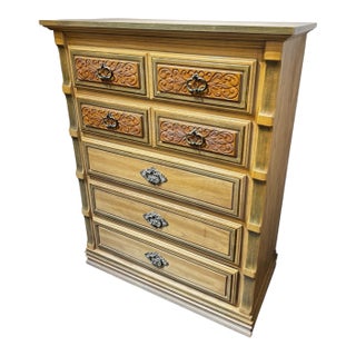 1980s 5 Drawer Dresser For Sale