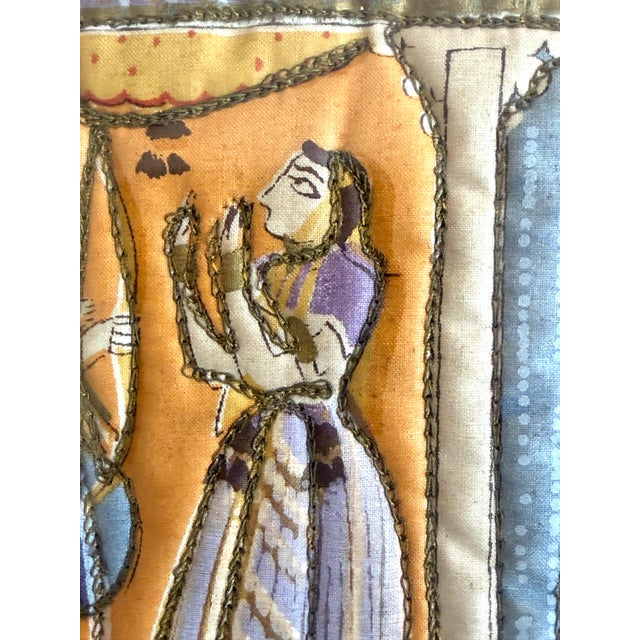 Framed Pair Persian Mughal Quilted Textiles For Sale - Image 12 of 12