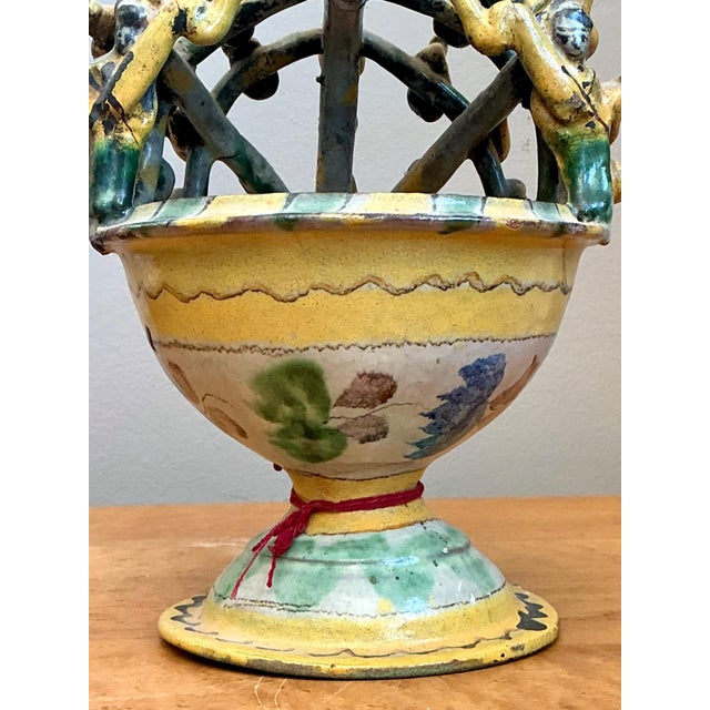 Vintage Polychromed Ceramic Incensario For Sale - Image 12 of 14