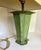 Vintage Verdigris Metal Table Lamp With Faceted Base & Tapered Shade For Sale - Image 10 of 12