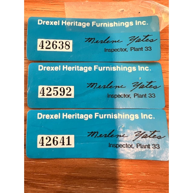 Vintage Drexel Heritage Rattan Dining Set For Sale - Image 6 of 6