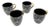 Morris & Co. Porcelain Mug With Classic Strawberry Thief Motif and Gold Handles - Set of 4 For Sale