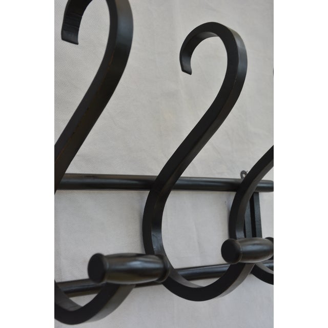 Vintage Ebonised Bentwood Coat Rack Coat Hooks, 1940 For Sale - Image 11 of 15