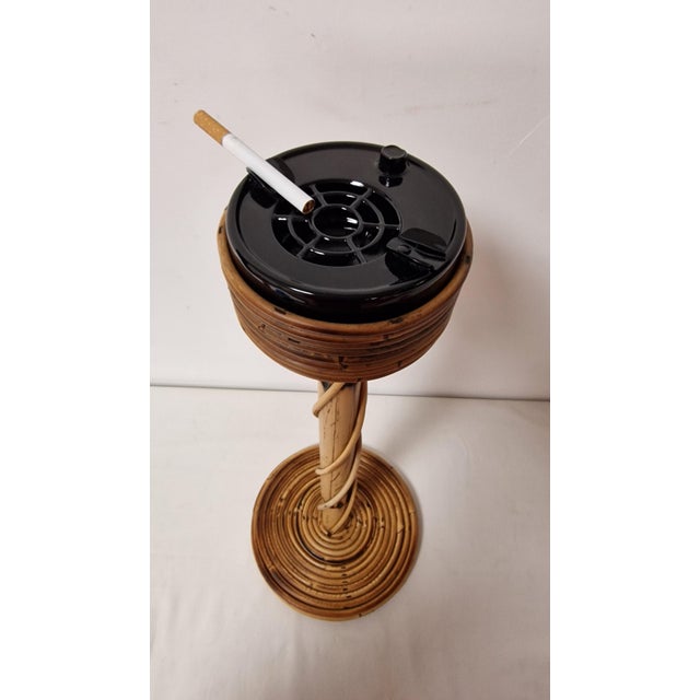 Mid-Century Modern Bamboo Floor Ashtray, 1960s For Sale - Image 15 of 15