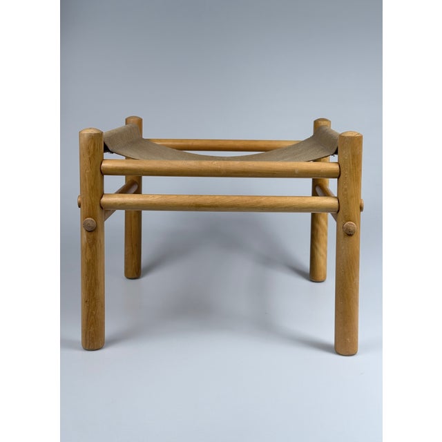Junker Safari Ottoman attributed to Bror Boije for DUX, Sweden, 1970s For Sale - Image 4 of 12