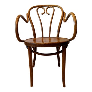 Early 20th Century Thonet Bentwood Arm Chair For Sale