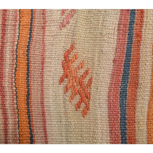 1970s Turkish Oushak Kilim Wool Rug For Sale - Image 6 of 8