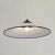 Metal Large Suspension Lamp in White Murano Glass with Black Finishes, Italy, 1970s For Sale - Image 7 of 12
