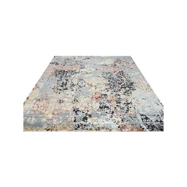 1990s 1990s Handwoven Modern Abstract Area Rug 9x12 For Sale - Image 5 of 12