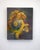 In "Circle of Fire," vibrant hues of gold and deep purples intertwine to create a dynamic interplay of light and shadow....