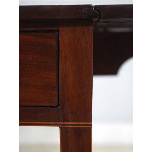 Antique 19th C. Mahogany Drop Leaf Pembroke Table For Sale - Image 16 of 18