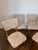 Mid-Century Modern Set of 4 Vintage Chrome Dinette Chairs – Tan & Cream Tiger Chenille For Sale - Image 3 of 8