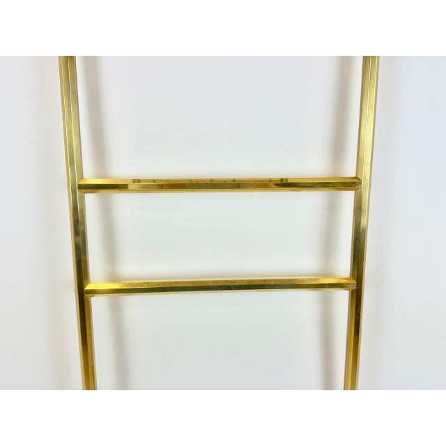 1970s Hollywood Regency Brass Wall Coat Rack, 1970s For Sale - Image 5 of 13