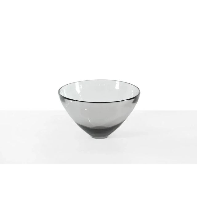 Smoke Glass Model 18504 Bowl by Per Lütken for Holmegaard, 1960s For Sale - Image 3 of 6