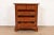 Wood Stickley Georgian Solid Cherry Wood Nightstand or Bachelor Chest For Sale - Image 7 of 17