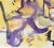 Abstract Vintage Purple & Yellow Abstract Watercolor by Les Anderson For Sale - Image 3 of 5