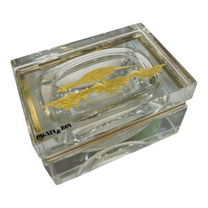 Murano Glass Box With Gold Pheasant