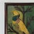 Art Nouveau Antique Folk Art Painting of a Bird in a Tree, Signed (Oil on Board) For Sale - Image 3 of 5