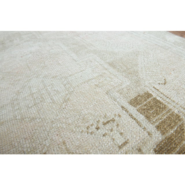 Turkish 1970s Vintage Handmade Wool Cotton Turkish Beige Runner Rug For Sale - Image 3 of 11