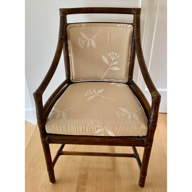 McGuire Rattan Target Dining Chairs Set of 8 Chairish