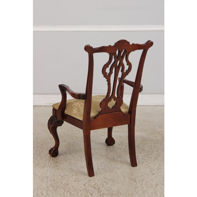 1990s Set of 8 Thomasville Mahogany Dining Chairs For Sale - Image 5 of 18