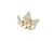 Elegant flush mount with thick Murano Glass leaves on a gilded brass frame. This chandelier illuminates beautifully and...