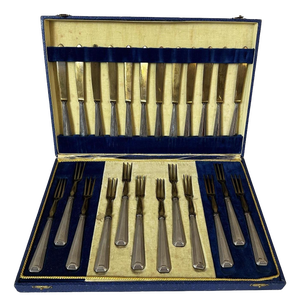 Brass Hors d'Oeuvre Cutlery Set, 1920