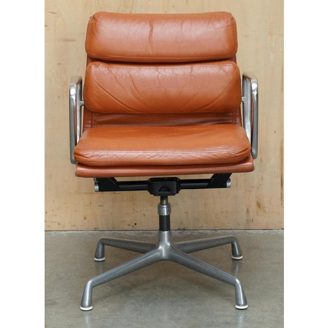Soft Pad Captain's Chair in Cognac Leather from Herman Miller, 1977 For Sale - Image 3 of 18