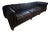 Restoration Hardware Kensington Ebony Leather Sofa With 44” Depth and Luxe Down Feather Fill For Sale