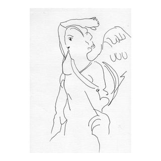 1997 Norbert Voelkel Angel Drawing For Sale