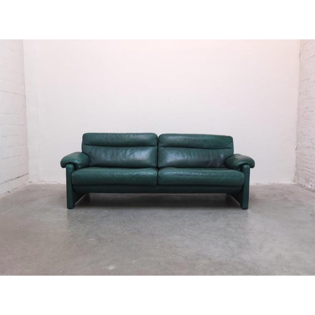 DS-70 3-Seater Sofa in Green Leather from de Sede, 1980s For Sale - Image 13 of 14