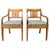 1920s Set of Biedermeier Swedish Carver Chairs in Quilted Golden Birch Square, 1920s For Sale - Image 5 of 5