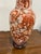 1960s Mid 20th Century Chinese Export Mille Fleur Lamp Burnt Orange and Gold For Sale - Image 5 of 5