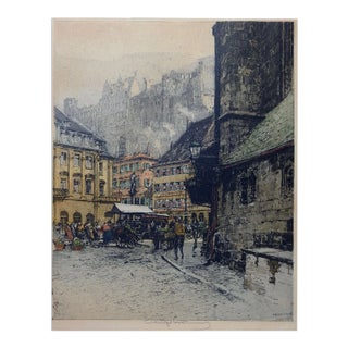 1920s Luigi Kasimir Heidelberg Etching For Sale