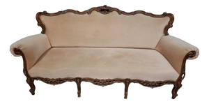 20th Century Louis XV Carved Walnut Sofa