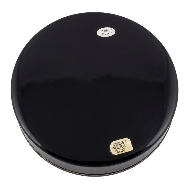 Black Russian Fairy Tale Dead Princess & 7 Bogatyrs Hand Painted Lacquer Box For Sale - Image 8 of 8