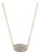Kendra Scott Elisa 14k Yellow Gold 0.39ct Pave Diamond Pendant Necklace For Sale