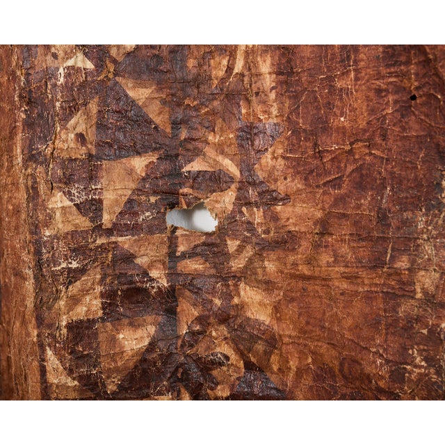 Tribal Style 12 Ft Polynesian Tapa Bark Cloth From Tonga For Sale - Image 18 of 18