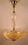 Art Deco Gold Glass Bowl Chandelier by Carl Fagerlund for Orrefors For Sale - Image 4 of 9