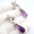 Tiffany and Co. 1980s Pair of Tiffany & Co Paloma Picasso X Drop Diamond Amethyst Night Day Platinum Earrings For Sale - Image 4 of 16