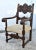 Carved Walnut Tudor Armchair Jacobean Throne Chair Circa 1900 Ornate For Sale - Image 12 of 12
