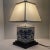 Chinoiserie 1980s Blue & White Diamond Shaped Chinoiserie Lamp For Sale - Image 3 of 8